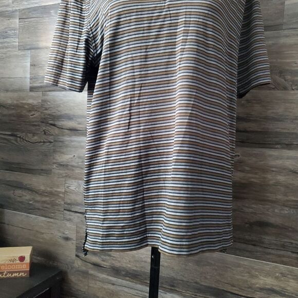 Bobby Jones X-H20 Performance Golf  Collard Shirt Men's Size Small Brown Gold - Picture 3 of 7